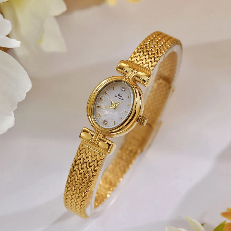 Reloj mujer elegante de pulsera con movimiento de cuarzo lujo_voghion.com