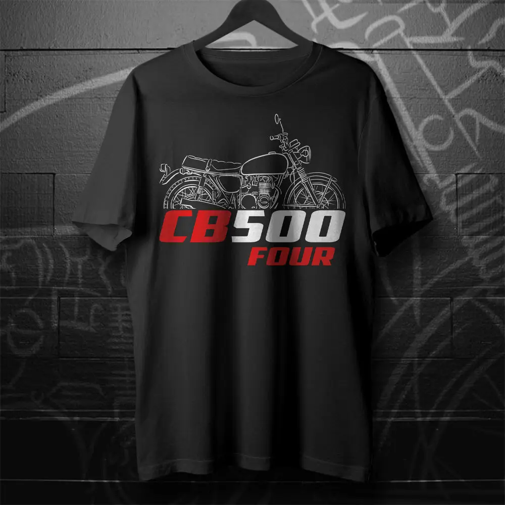 CB500 - 라이더용 오토바이 티셔츠 남성 및 여성 패션 캐주얼 고품질 라운드 넥 코튼 티셔츠