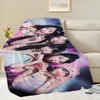 Kpop L-LE S-SSERAFIM Crazy Blanket comfort warm soft plush blanket suitable for sofa living room office bedroom travel and gifts 4