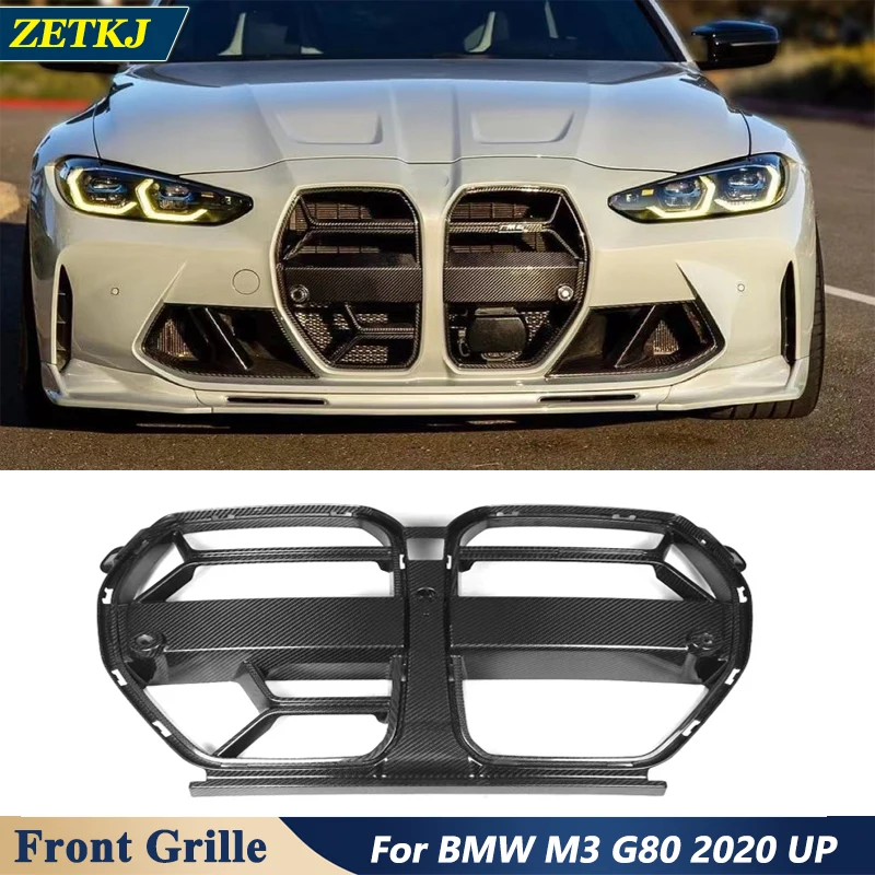 DryCarbonFiberAutoFrontKidneyGrilleCustomMadeCarGrillsfor