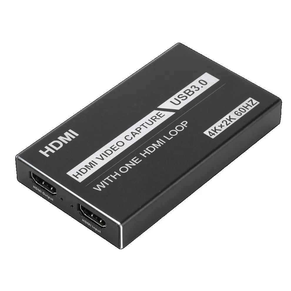 LccKaa USB 3.0 비디오 캡처 카드, HDMI 호환 1080P 60fps HD 비디오 녹음기 그래버, OBS 캡처 게임 카드 라이브용, 4K 60hz