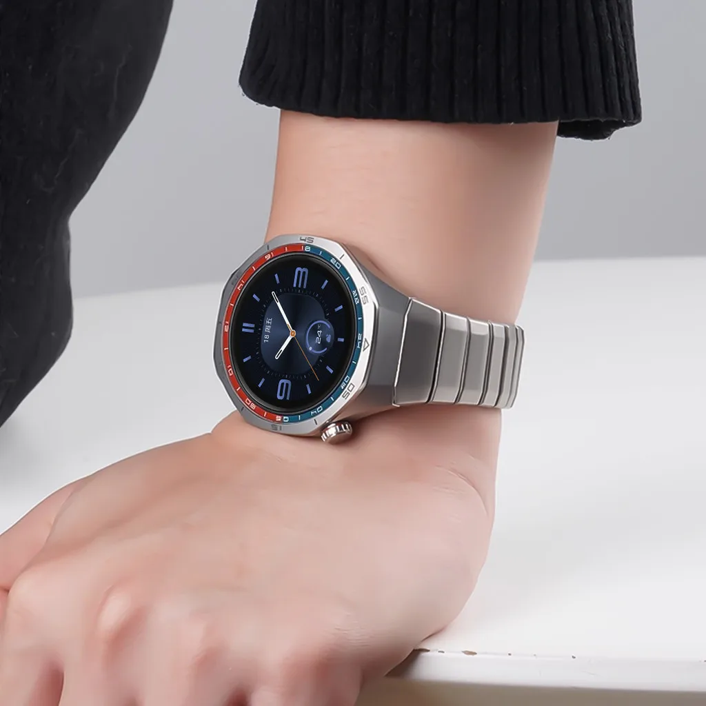 Enhanced Titanium Alloy Metal Strap - No Gap Quick-Release Design
