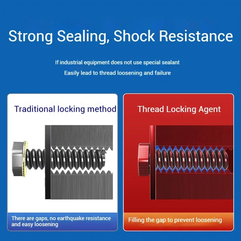10ml Threadlocker Loctites 222 242 243 2632 263 Screw Glues Thread Locking Agents Anaerobic Strong Anti Loose DIY Repairs