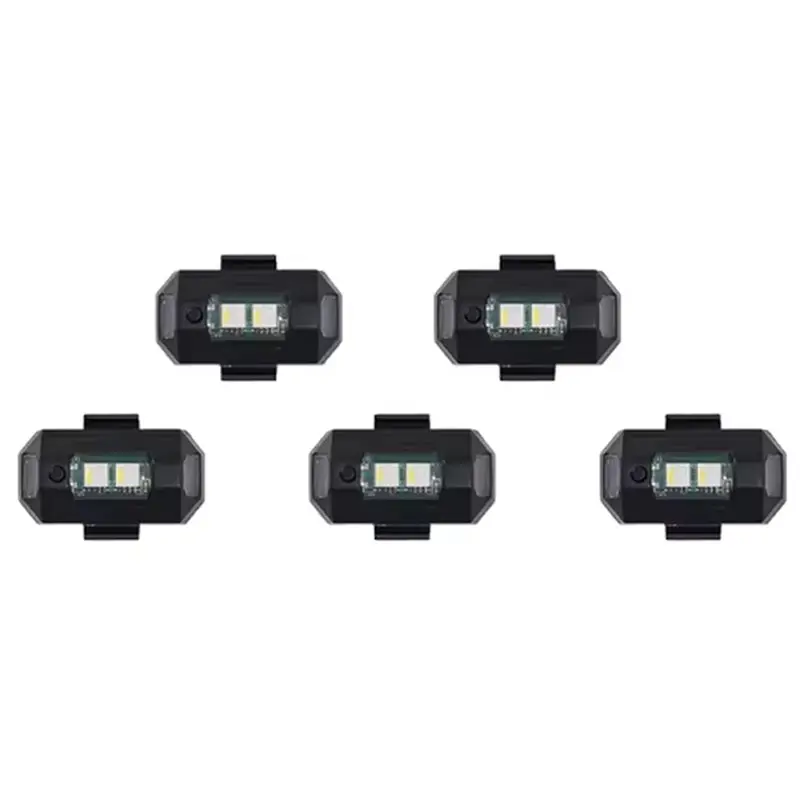 ABUO-5Pcs Mini Drone Strobe Light pour DJI NEO/Mini 4 Pro/Mini 2/4K/ 3 Lumières Couleur Anti-Collision Signal Lamp Accessory