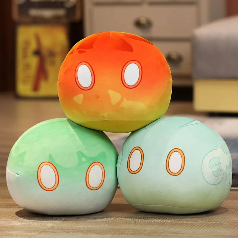 10cm Anime Project Genshin Impact Slime Plush Pillow Toys Kawaii Cartoon Anime Pillow Toys for Kids