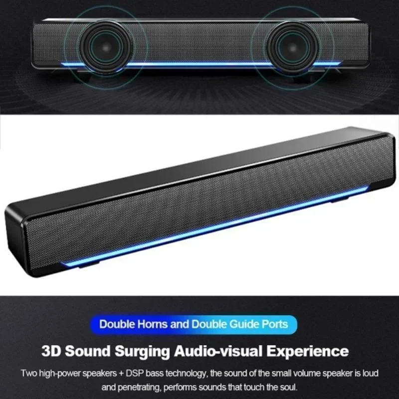 컴퓨터 오디오 USB 서라운드 사운드 박스 데스크탑 서브우퍼 홈 노트북 멀티미디어 소형 스피커