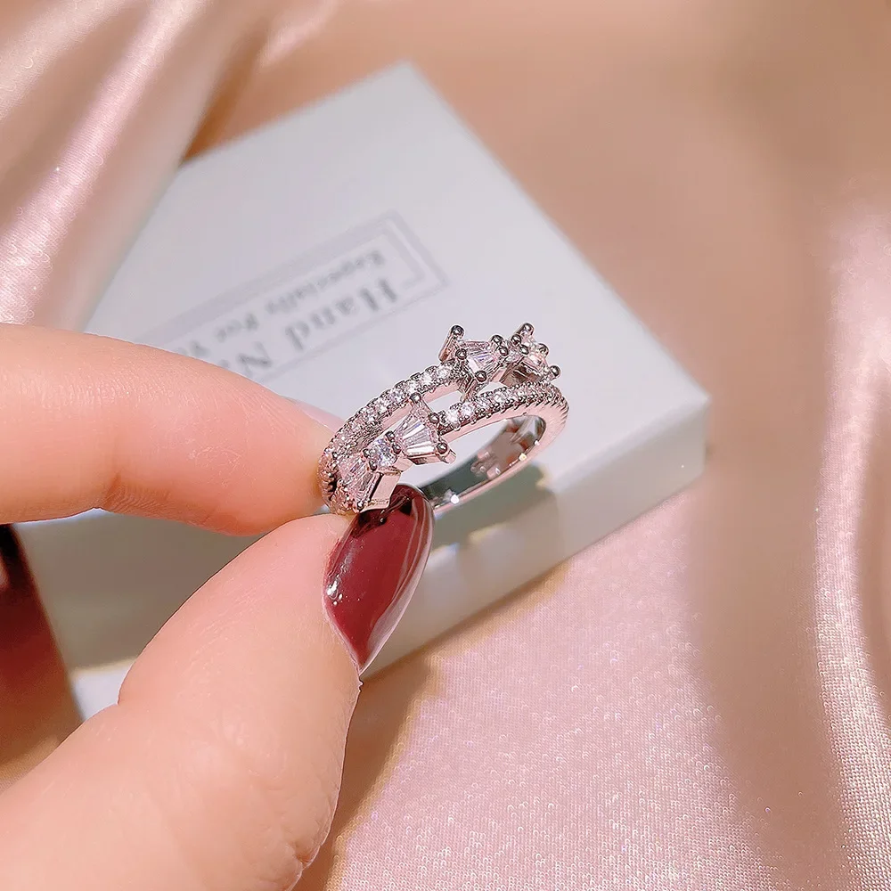 S925 Sterling Silver True Diamond Gemstone Ring For Men Anillos De Fedi Nuziali Gioielli Con Diamanti Naturali Bizuteria Ring Femmine