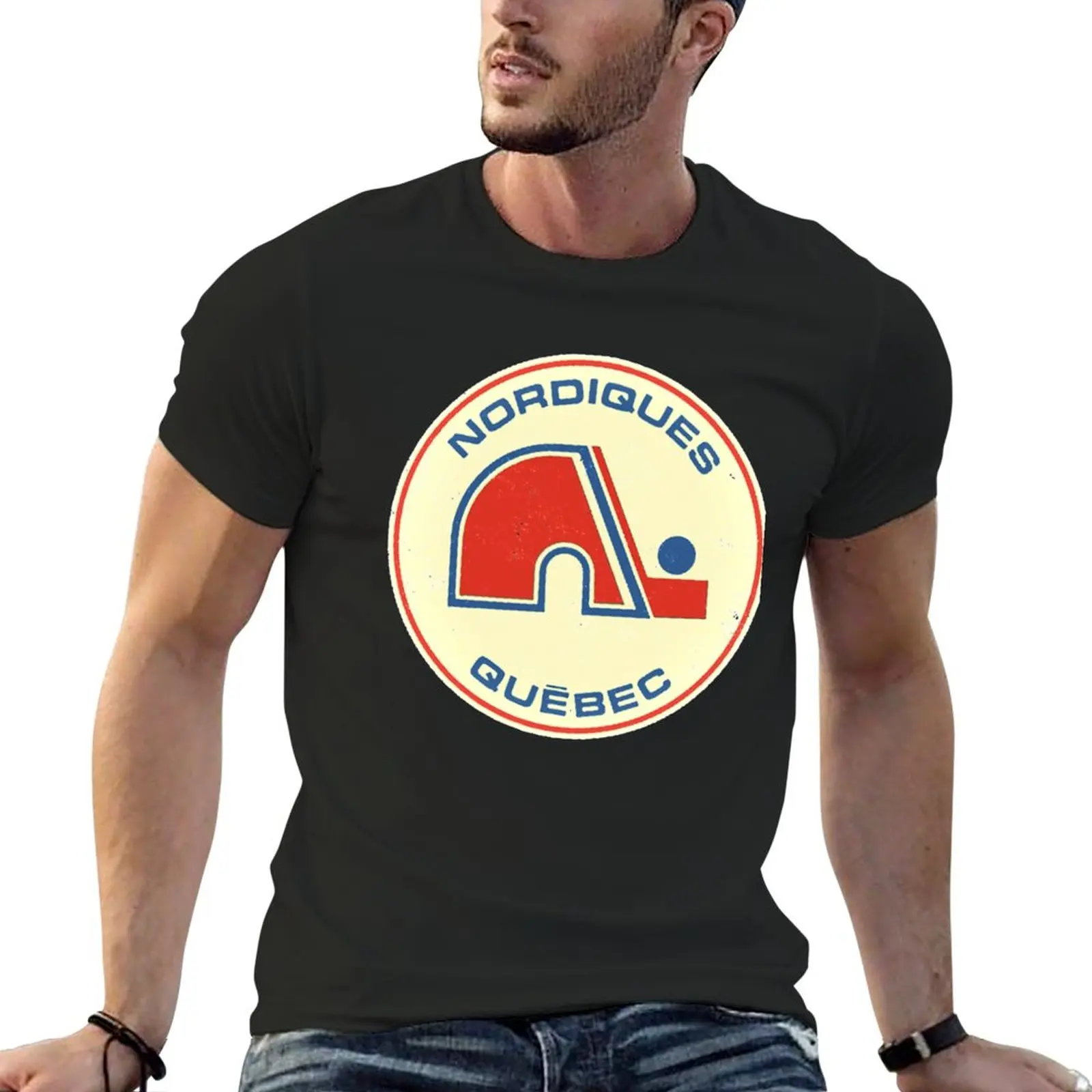 

New Quebec Nordiques [Vintage Distressed] T-Shirt custom t shirts custom t shirts design your own mens t shirts