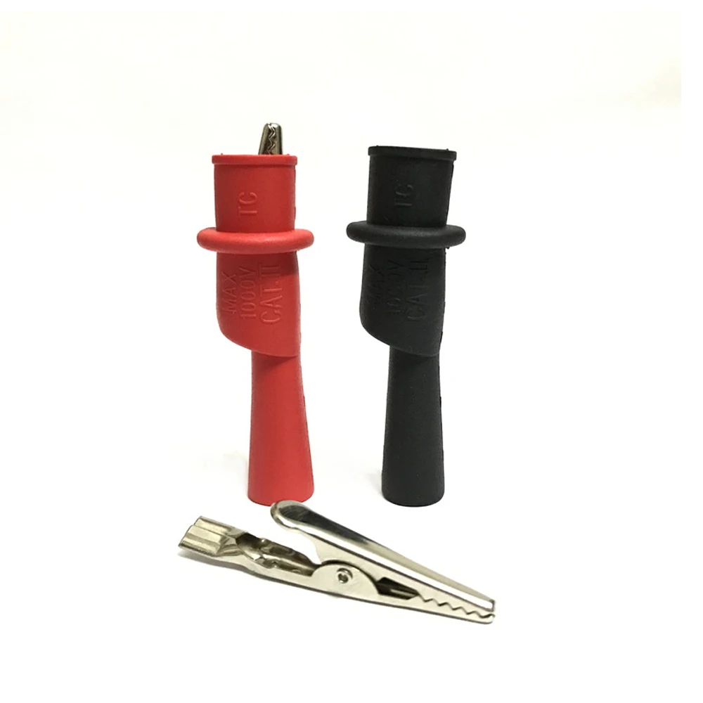 4MM Alligator Crocodile Test Clip Clamp For Multimeter Tester Probe 1 Pair alligator clips,electric test clamp,test probes,test clip,test hooks clips