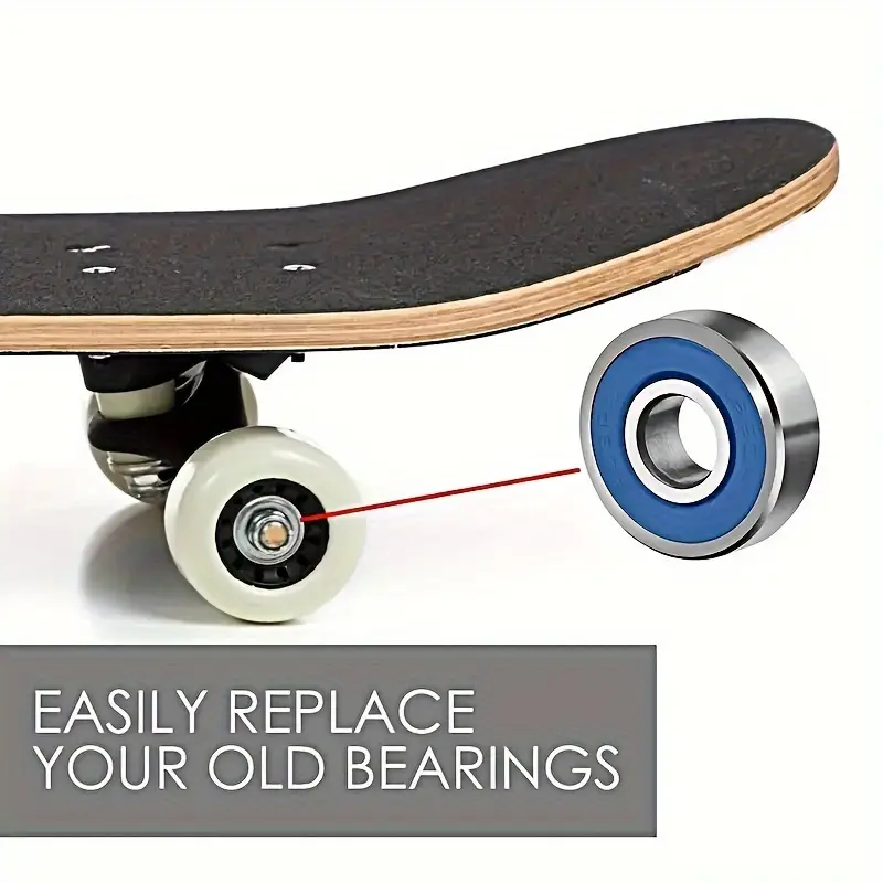 6/12/20pcs 608RS/608ZZ Bearings, Durable Carbon Steel Ball Bearings Skateboards, Longboards, Inline Skates, Roller Skates image 6
