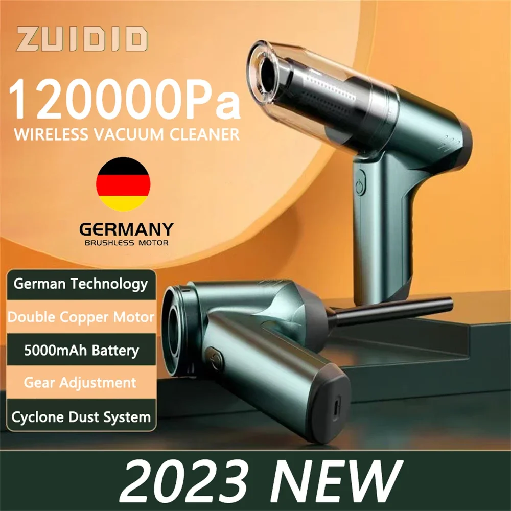 120000Pa Aspirapolvere Portatile Senza Fili Per Auto Mini Robot Aspirapolvere Senza Fili Per La Pulizia Della Tastiera Della Casa Dell'Auto
