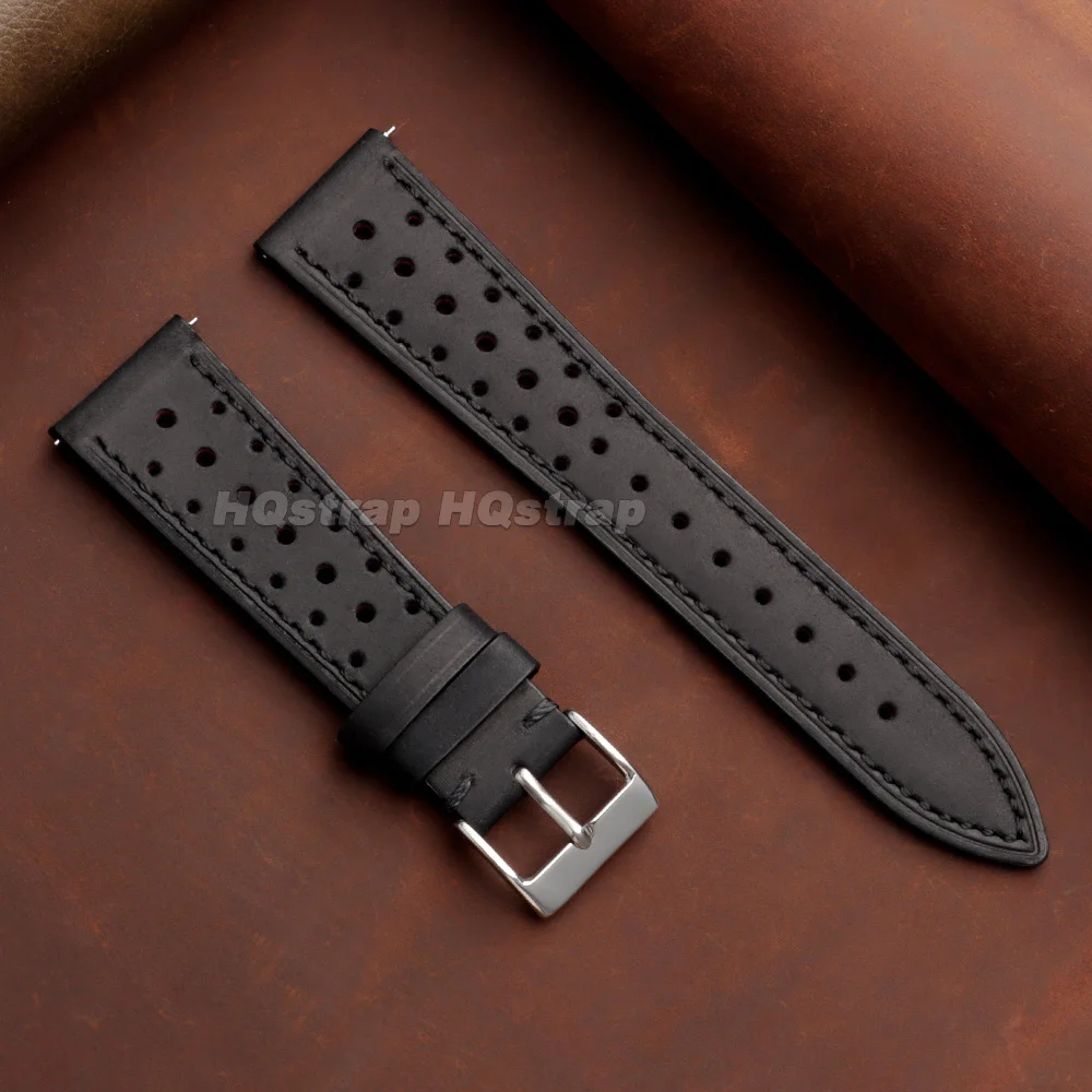 Vintage Genuine Leather Universal Wristband - Breathable Cowhide Strap