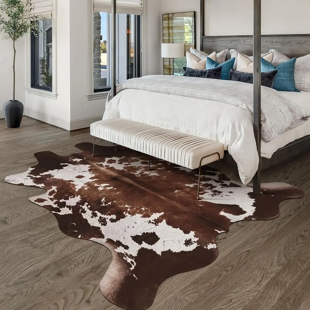 Faux Cowhide Western Cow Print Area Rug 4