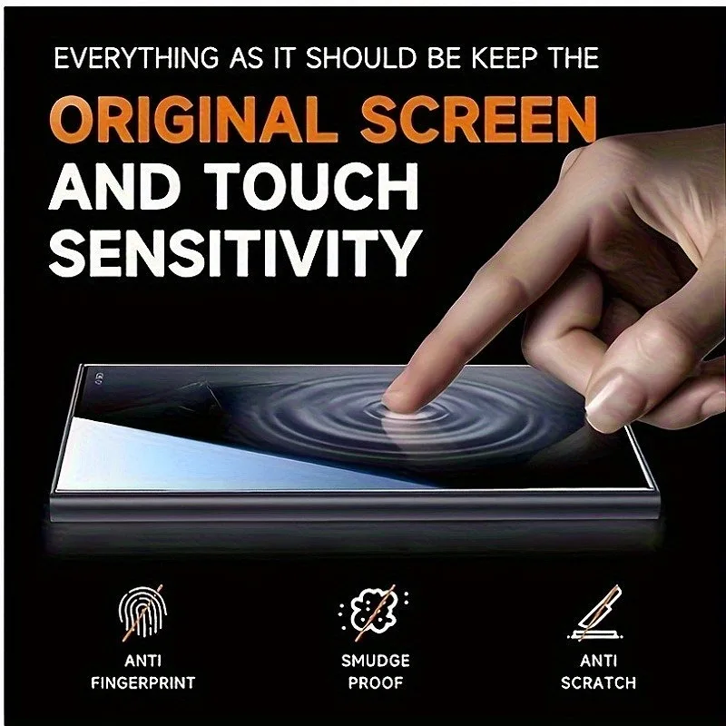 Proteggi schermo per telefono cellulare Privacy 2 pezzi per Samsung Galaxy S25 S24 Ultra S23 S22 S21 Plus FE Protezione anti-impronte - immagine 6