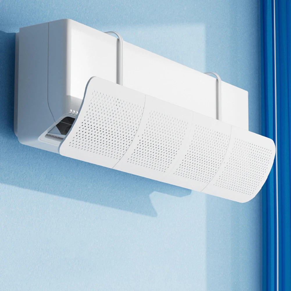 Pare-brise de climatisation suspendu, déflecteur de climatisation réglable, équipement sans poinçon pour accessoires ménagers 1 Pare-brise de climatisation suspendu, déflecteur de climatisation réglable, équipement sans poinçon pour accessoires ménagers 1