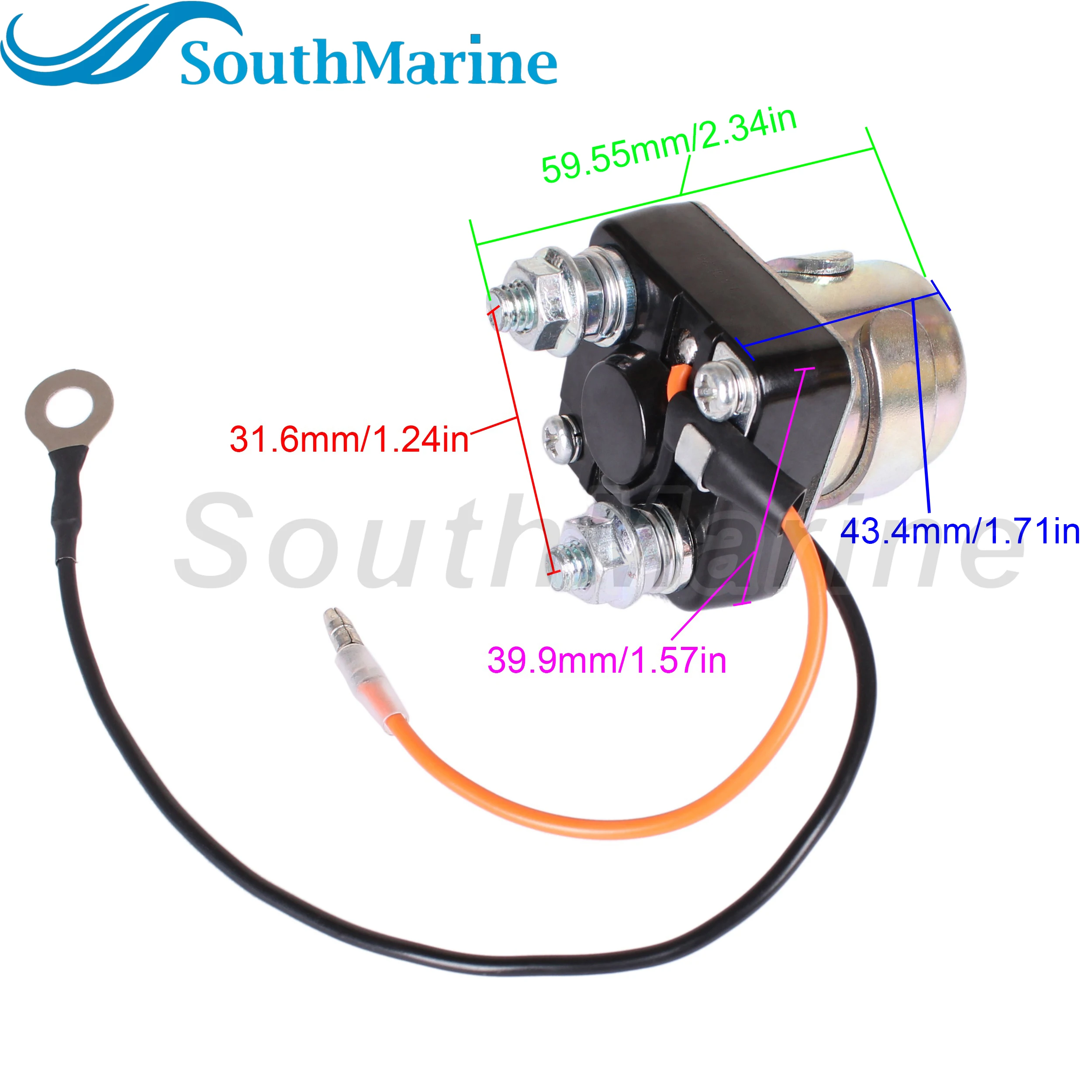 Boat Motor 6E5-81941-00/10/11 61A-81941-00 18-5853 Starter Solenoid Relay for Yamaha 115HP 150HP 175HP 200HP 225HP 250HP