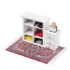 1:12 Scale Turkish Style Miniature Weaving Rug Playing House Mini House Decor Floor Coverings Doll Accessories Dollhouse Carpet 2