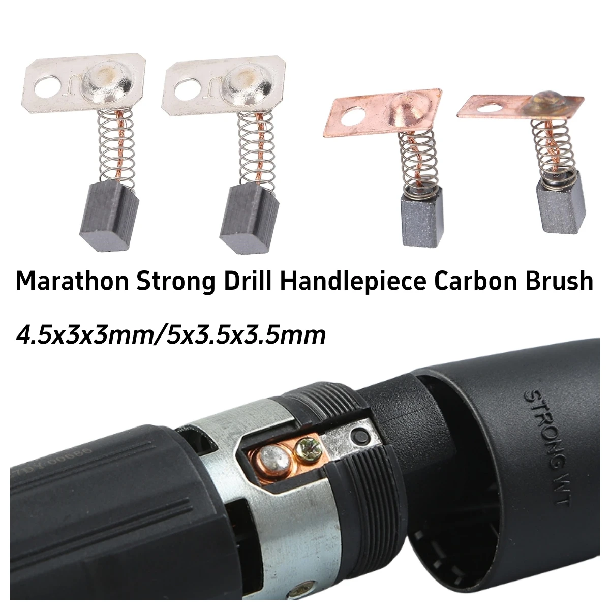 Electric Nail Drill Carbon Brushs For Strong 210 90 204 Marathon H37L1 Replace 102L 105L Handle Carbon Brush Electric Manicure Nail Drill Accessory