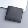 Fashion Men Short PU Leather Wallet Simple Solid Color Thin Male Credit Card Holder Small Money Purses Business Foldable Wallet 5