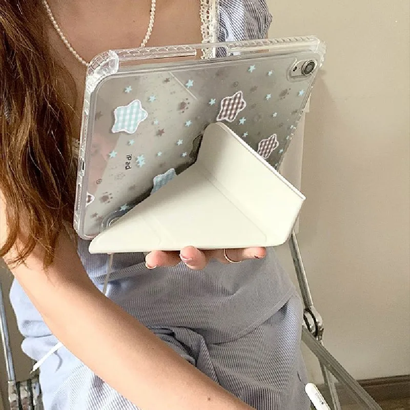 Celestial Blue & White Stars Flip Smart Cover