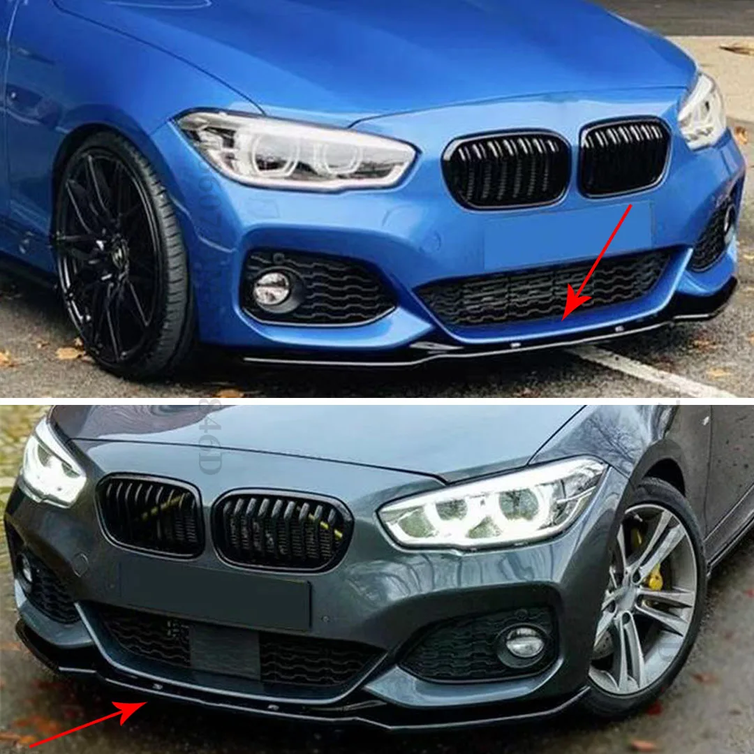 Front Bumper Lip Splitter Chin Air Dam Diffuser Tuning Accessories For BMW 1 Series F20 F21 M-Pack 118i 120i 2015- Styling