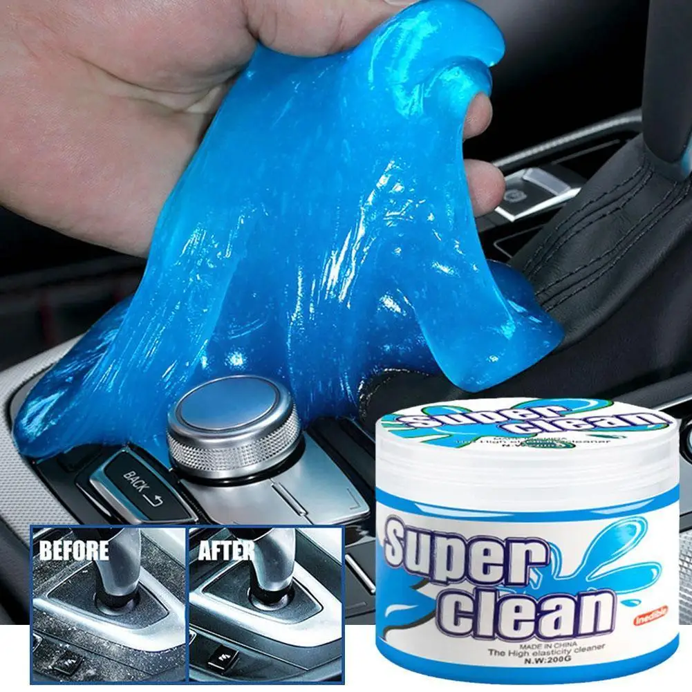 

200g Car Cleaning Glue Powder Cleaner Magic Cleaner Dust Computer Interior Clean Car Home Gel Keyboard Tool Remover W8a6