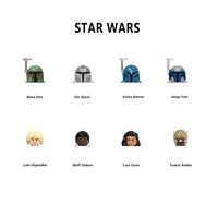 X0343 Building Blocks First Boba Fett Jango Bricks Figures Din Djarin Mini Figurines Luke Skywalker Figure Assembly Kid Toy 1
