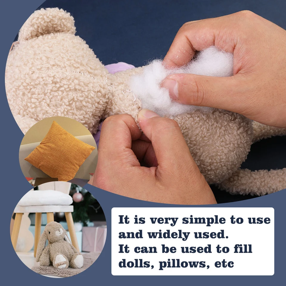 1.8-19.4oz Polyester Fill Stuffing for Stuffed Animal and DIY Projects