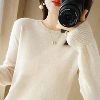 Autumn Winter Sweater Women 2025 Spring O-neck Long Sleeve Knitwears Warm Pullovers Korean Fashion Sweaters Bottoming Shirts