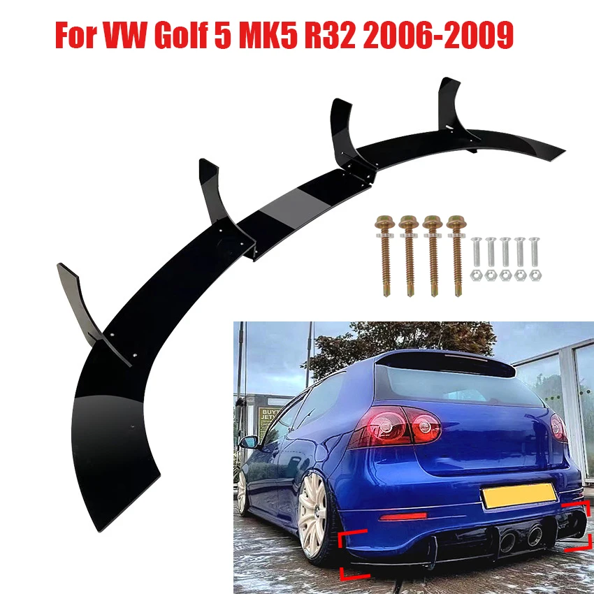 CarRearBumperLipDiffuserSpoilerSplitterProtectorAccessoriesForVWGolf5MK5R322006.jpg