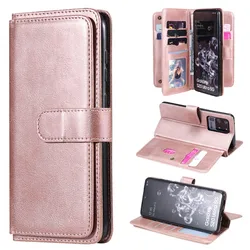 Luxury Flip Leather Wallet Phone Case with Card Holder - Samsung Note 10 Plus (Rose gold)