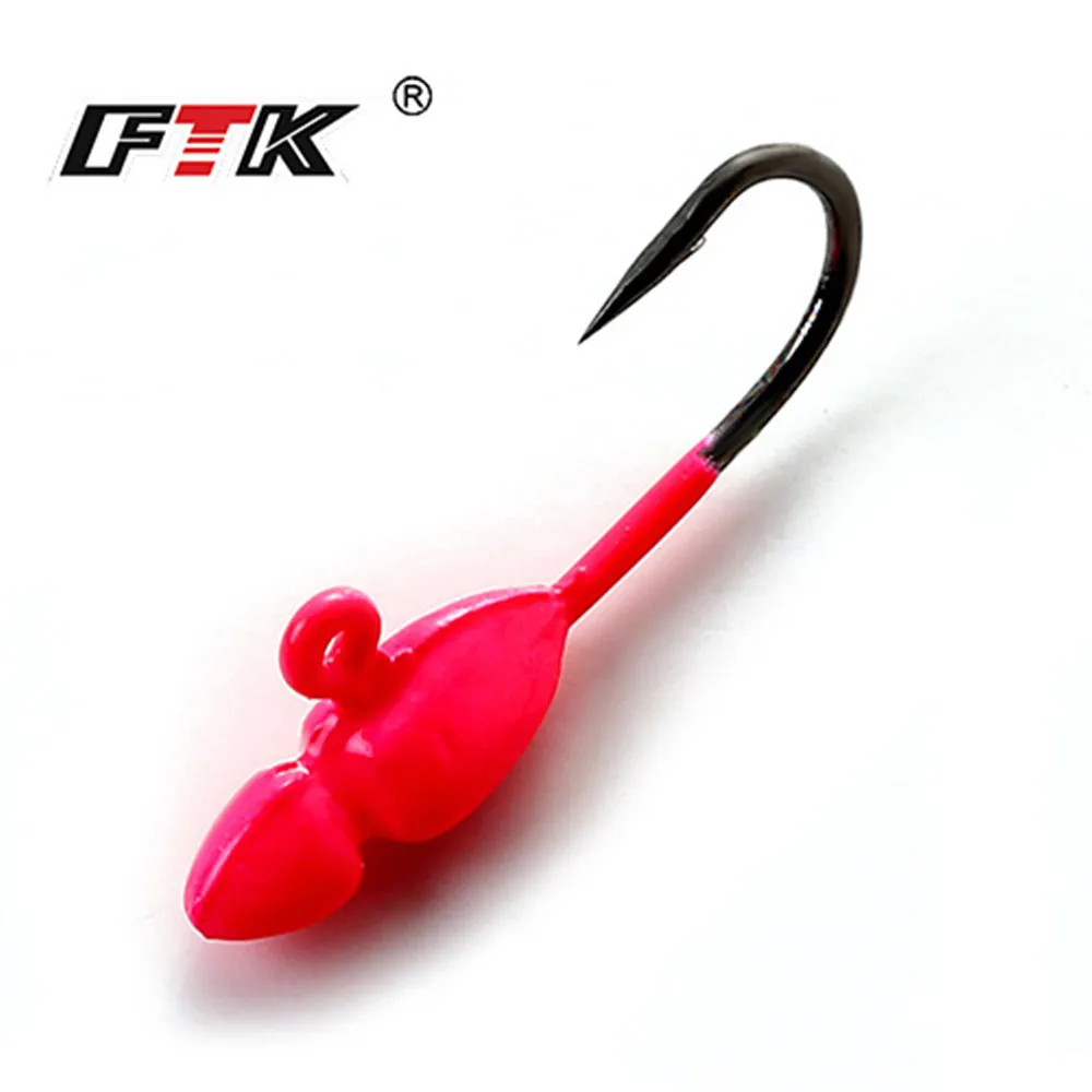 Ftk 5 Pz/Lotto Kit Di Esche Da Pesca Sul Ghiaccio Winter River Fishing Bait 1.0G 1.2G 1.7G Ice Jig Tackle Pike Tilapia Fishing Lure