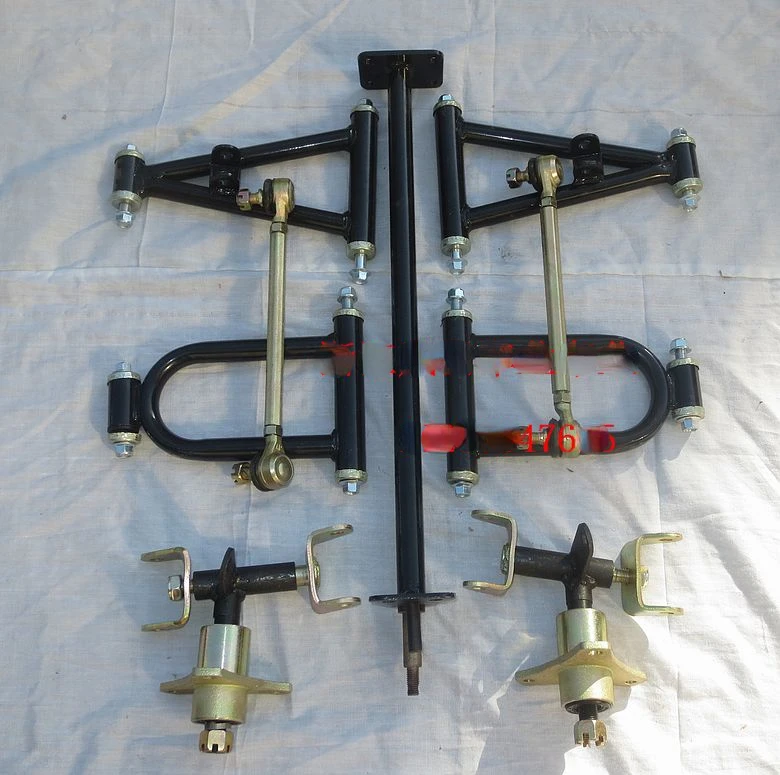 

Modified Four-Wheel Kart Front Suspension Kit Suitable for Small Bull ATV Front Rocker Arm Horn Wheel Hub as Pull Rod