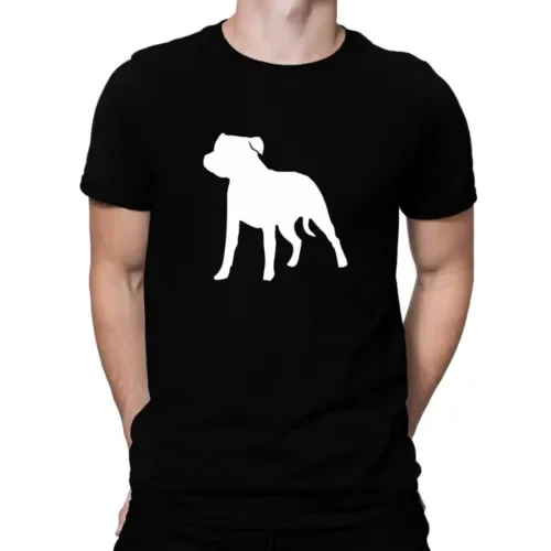 Maglietta Stafter Bull Terrier Silhouette Maniche Lunghe O Corte