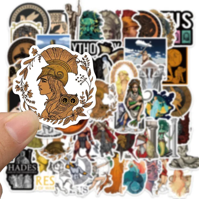 50Pcs Greek Mythology Aesthetics Stickers Vinyl Waterproof