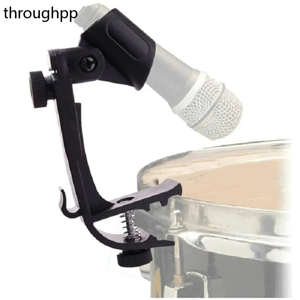 

1PC Durable Adjustable Microphone Holder Rim Shockproof Drum Mic Stand Instrument Accessories