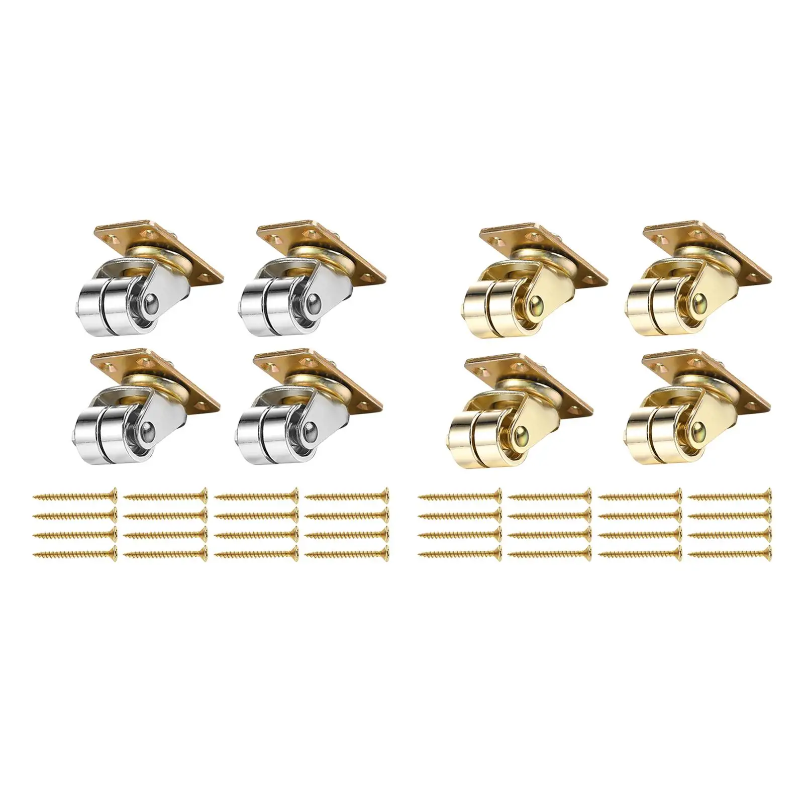 

4x Upright Piano Metal Casters 360 Degree Rotation for Furniture Piano Sofas