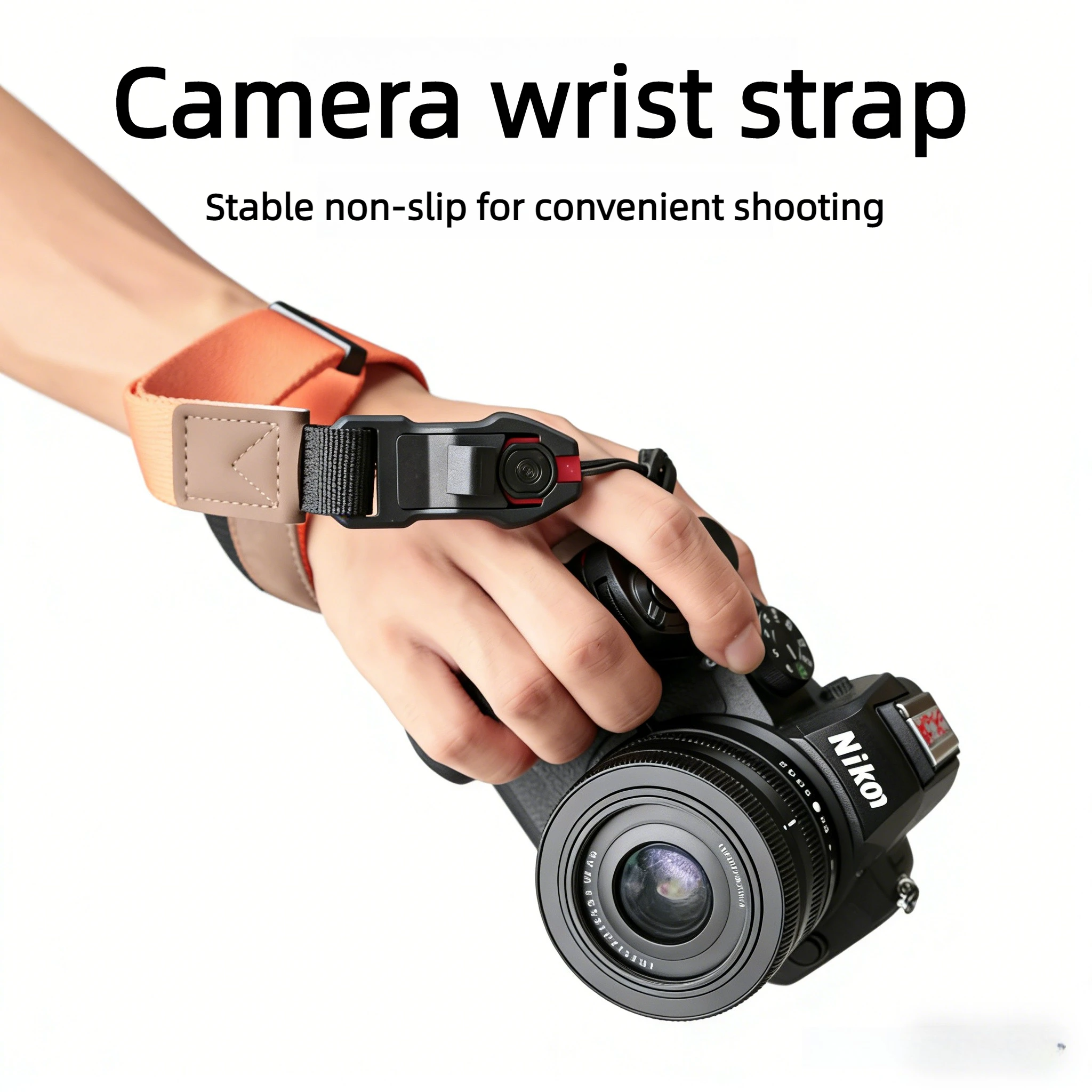 캐논 EOS 600D, 니콘 D5600, Z30, Z50, ZV-E10, 후지 X-T50 DSLR 카메라에 적합한 카메라 손목 스트랩