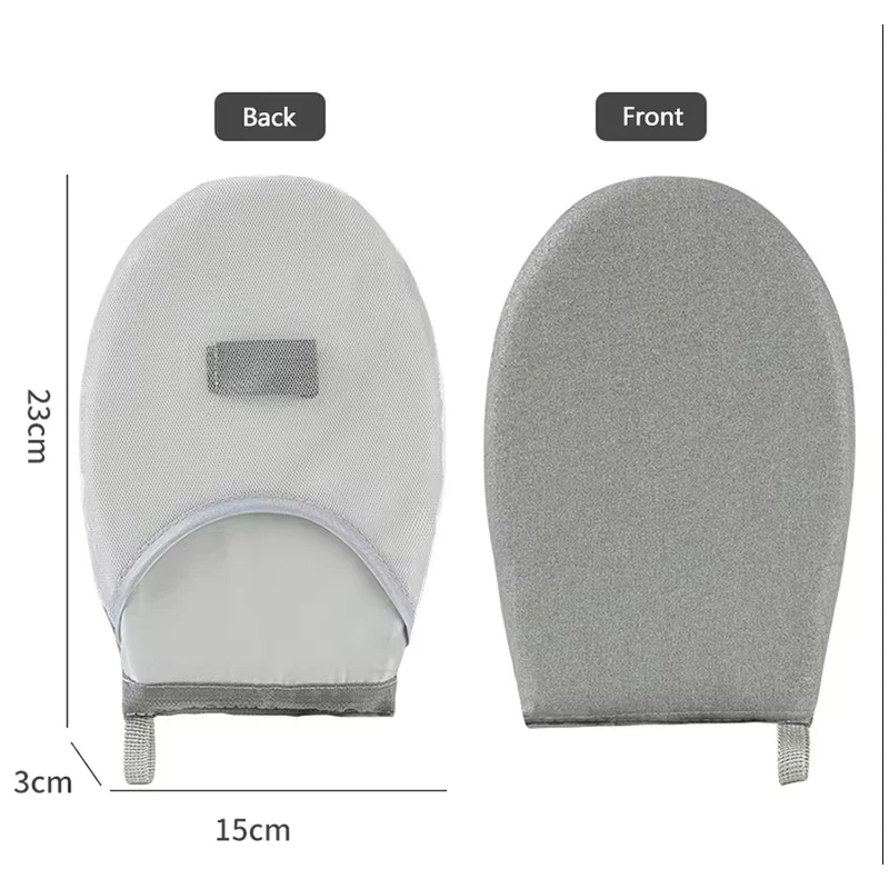 Compact Fabric Handheld Ironing Tray with Insulated Ironing Glove