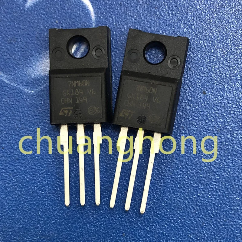 

1Pcs/Lot Power Triode 7NM60N 7A 600V New field effect transistor TO-220F STF7NM60N