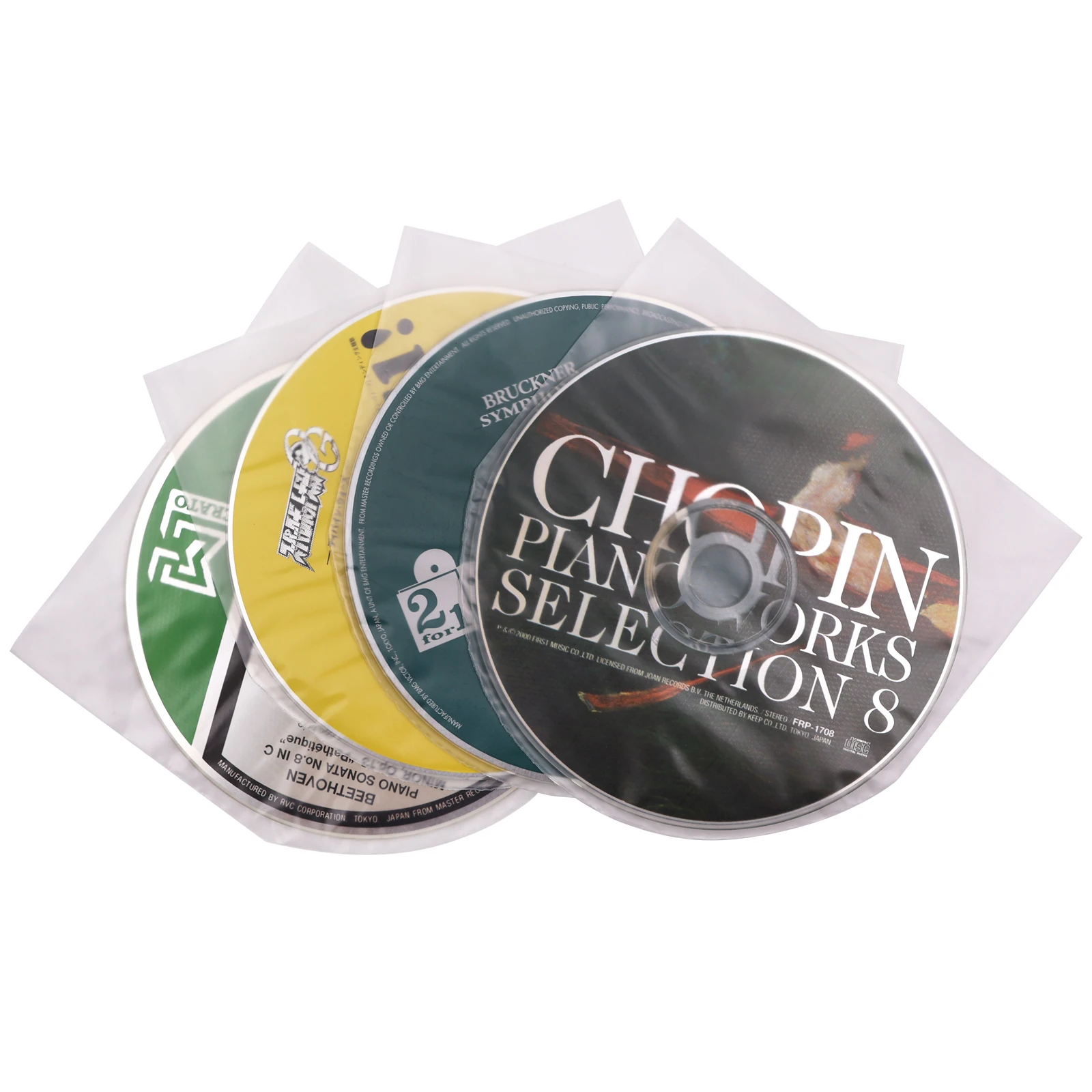 50 Clear Anti-static 3 Mil Plastic CD Inner Sleeves For 5inch SHM