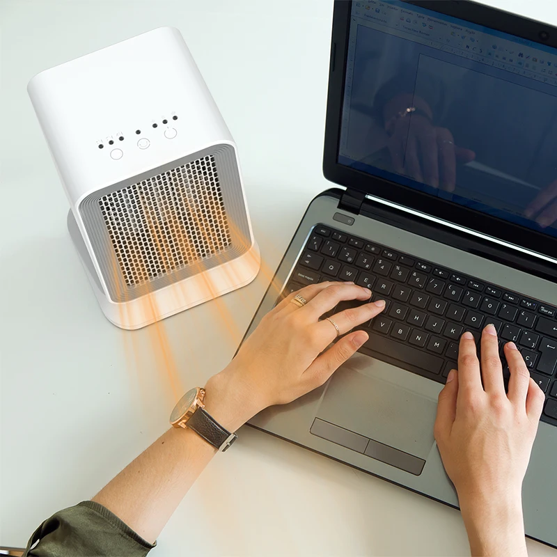 

1000W Electric Heater for Home Desktop Heaters Fan Shaking Head Fast Heating Household Electric Portabale Warmer Energy-saving