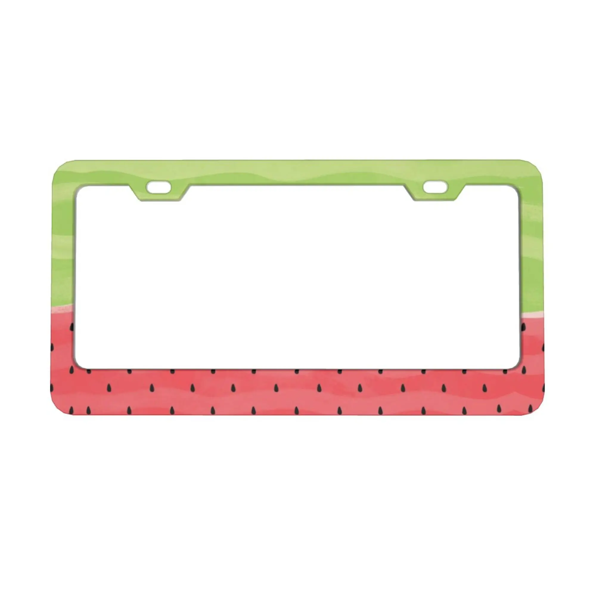 

Watermelon Summer License Plate Frame Plate Holder License Plate Cover Decoration for Men Women Vehicle 12x6 Inch 2 Holes