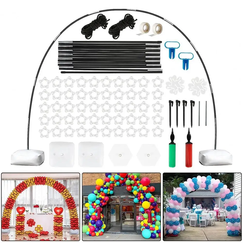 Collapsible Rod for Balloon Arch Versatile Balloon Arch Kits for Party Decorations Easy Assembly Reusable Stands Graduation