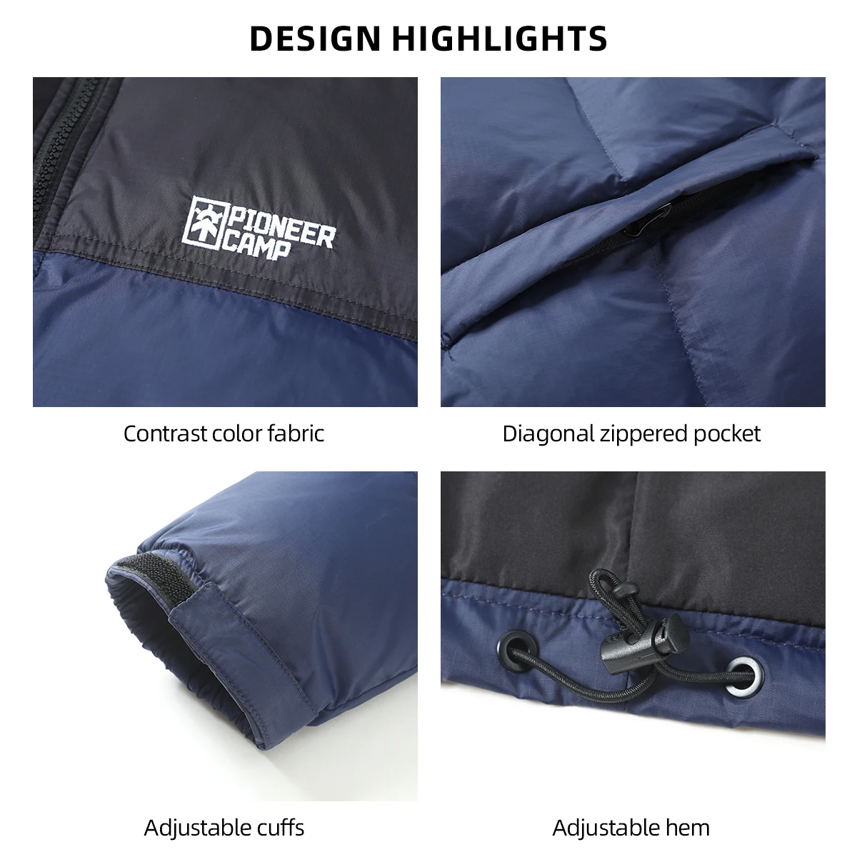 Men Winter 90% Duck Down Jackets Windproof Hooded Outdoor