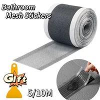 5/10m Disposable Shower Floor Drain Sticker DIY Hair Catcher Drain Stopper Filter Cover Bathtubs Mesh Kitchen Bathroom Accessory 1