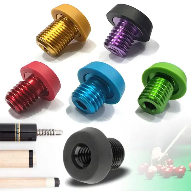 1Pcs Billiard Extension Accessory Billiard Cue Bumper Pool Cue Block Butt Back Plug Screw Rubber for MEZZ/Universal/HOW/PERI 1