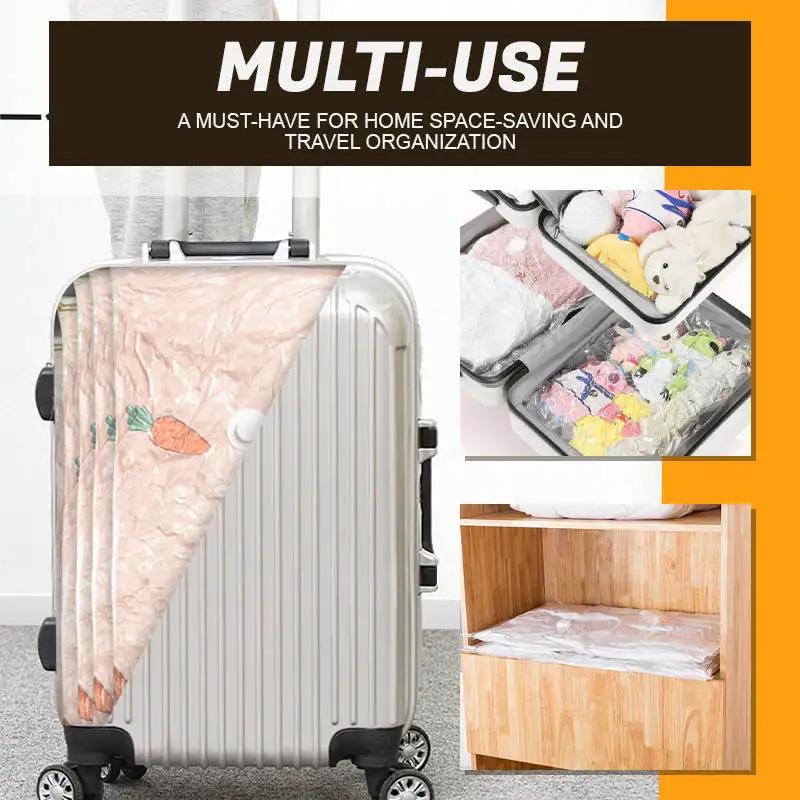 Vacuum Compression Bag Valves Bag Vacuum Storage Bag Quilt Packing Clothes Compression Practical Household Storage Products New 6