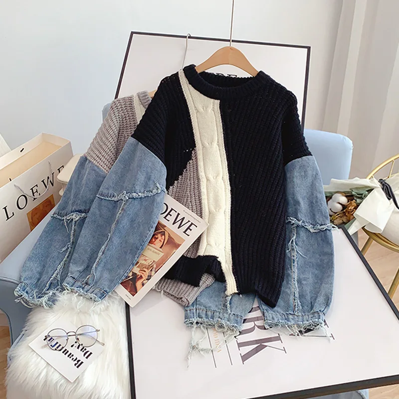 Suéteres De Punto Trenzado Con Cuello Alto Para Mujer, Talla Grande, Manga Larga, Casual, Prendas De Abrigo De Punto, Blanco
