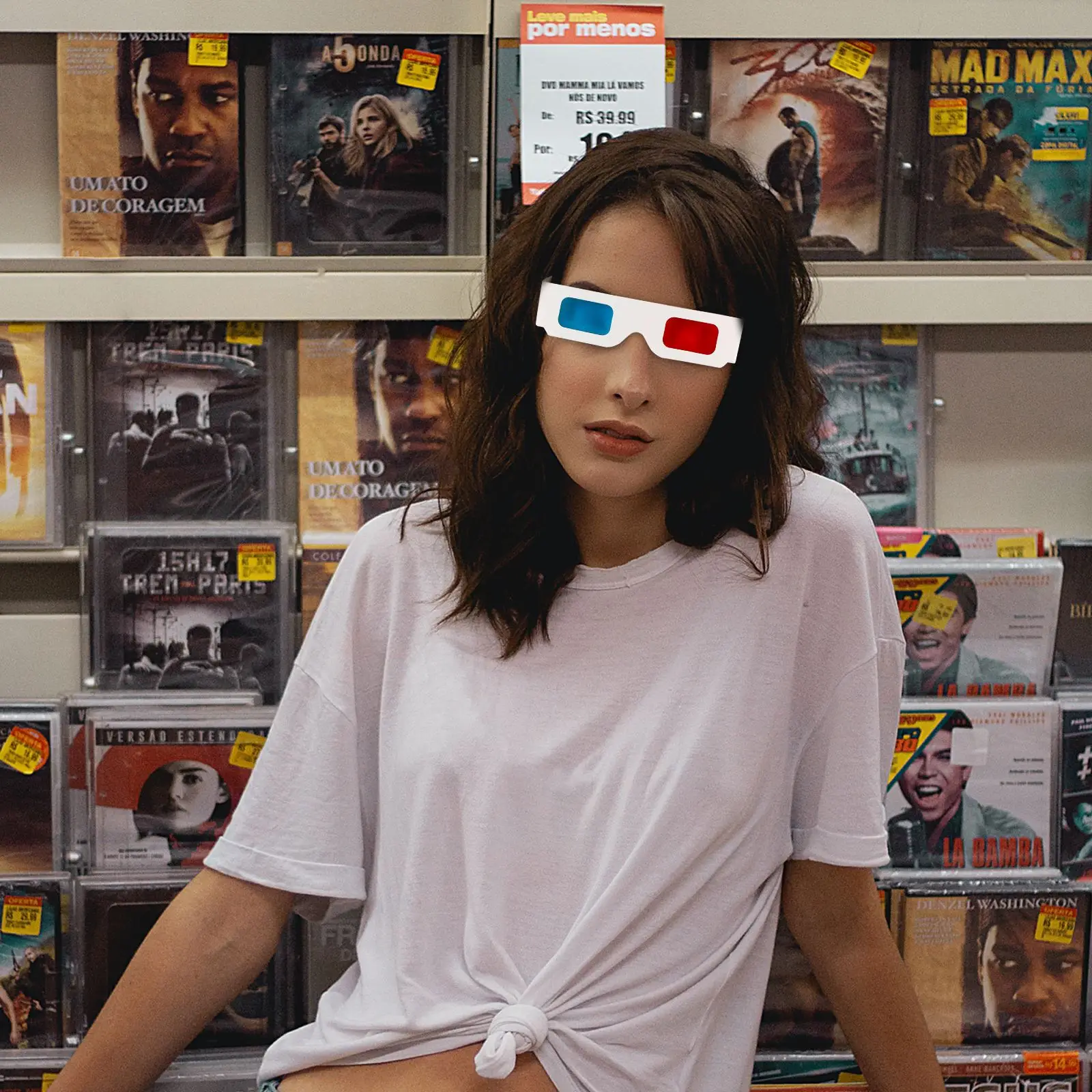 100Pcs 3d Sunglasses 3D Cardboard Googles Movie Anaglyph Glasses 3D Anaglyph Glasses Cardboard